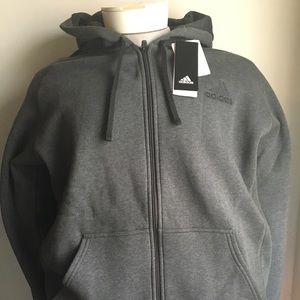Adidas ESS COT FLC FZ SIZE LARGE Gray jacket